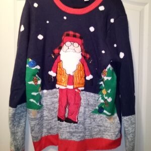 Ugly Christmas Party Sweater Unisex Size Large